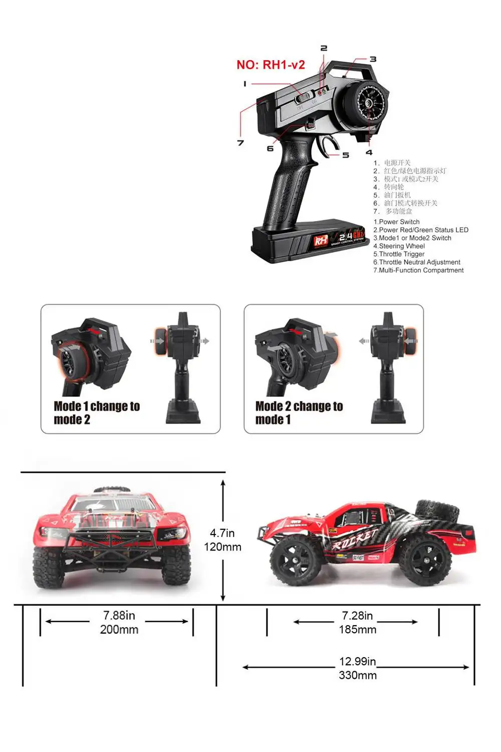 REMO 1635 1625 1655 1/16 2,4G 4WD водонепроницаемый бесщеточный внедорожный Монстр модели автомобиля 50 км/ч открытый RC автомобиль