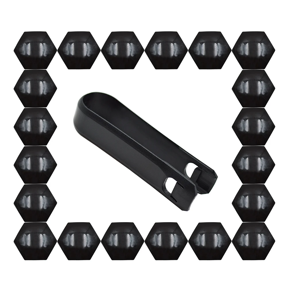 

20PCs 17mm 19mm Universal Mini Hub Caps Center Wheel Hub Cap Cover Wheel Bolts Covers Car Wheel Nut Protector and Removal Tool