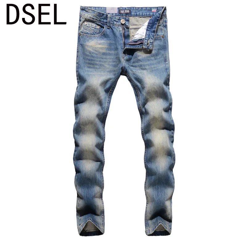 2017 New Original High Quality Dsel Brand Men Jeans Straight Fit Distressed Ripped Jeans For Men