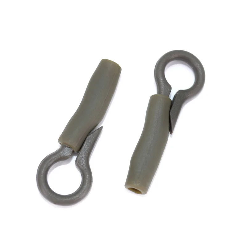 Buy 25pcs Terminal Carp Fishing Tackle Safety Clips with Pins Tail Rubber Tubes