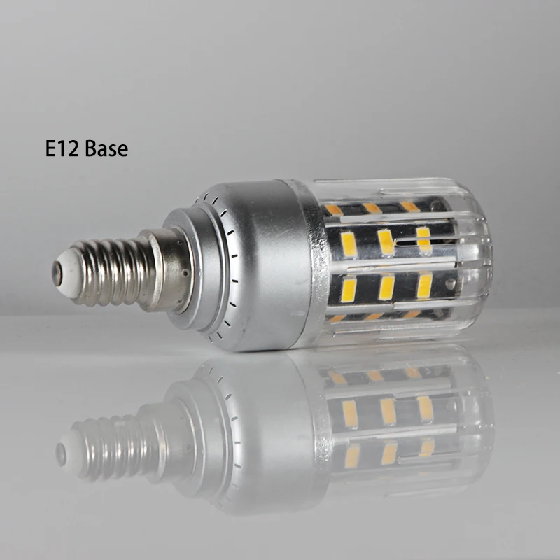Bombillas led e 14 E12 E 27 5 Вт кукурузная лампа 110 В 220 алюминиевый прожектор