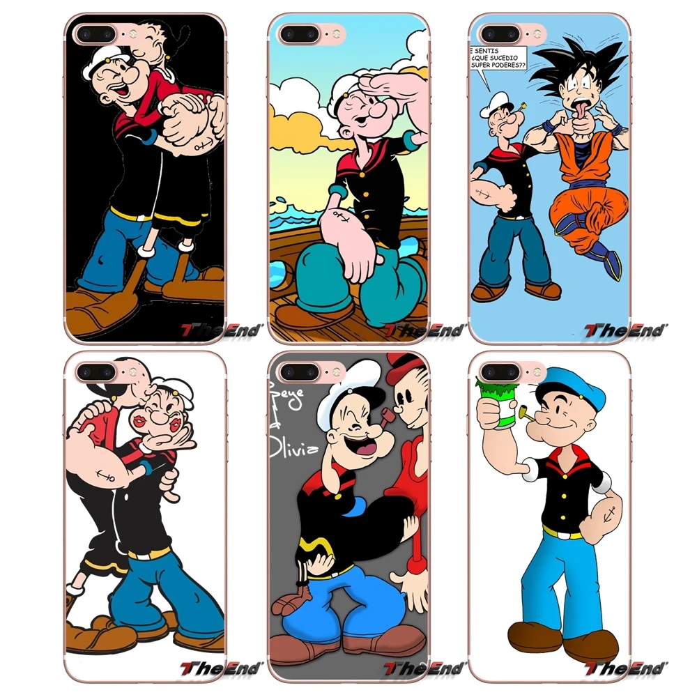 Для Xiaomi Redmi 4 3 3S Pro Mi3 Mi4 Mi4i Mi4C Mi5 Mi5S Mi Max Note 2 Чехол Coque Popeye The Sailor Man Art Мягкие Чехлы |