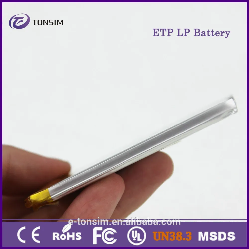 2Pcs manufacturer flat ultra thin lithium polymer battery with 2500mah |