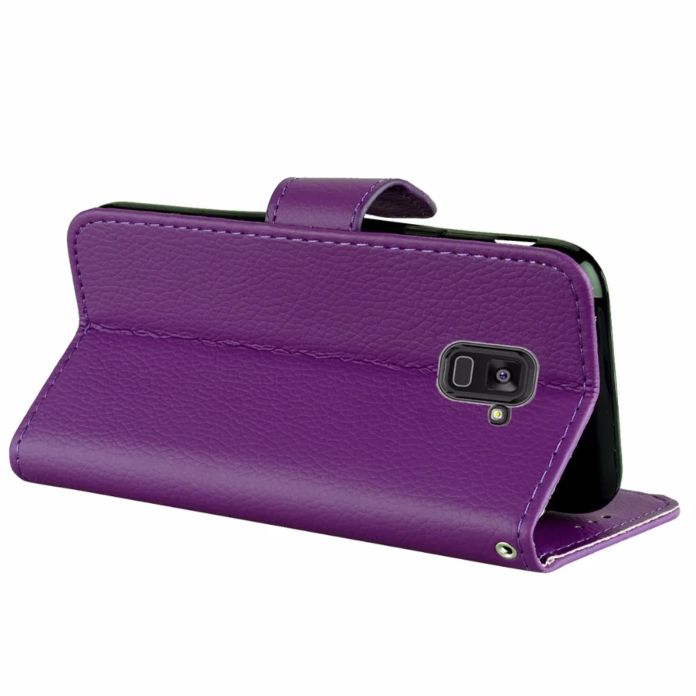 Cell Phone Cases for Samsung galaxy a8 case Leather wallet Phone Case for Samsung A8 Plus kickstand phone cover (20)