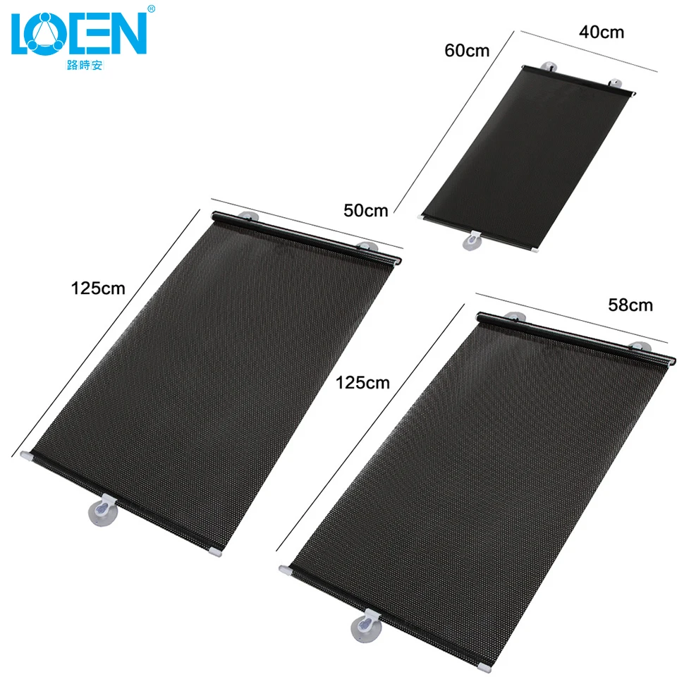 LOEN 40/45/50/58/68*125 см автомобильные солнцезащитные очки для лобового стекла боковых