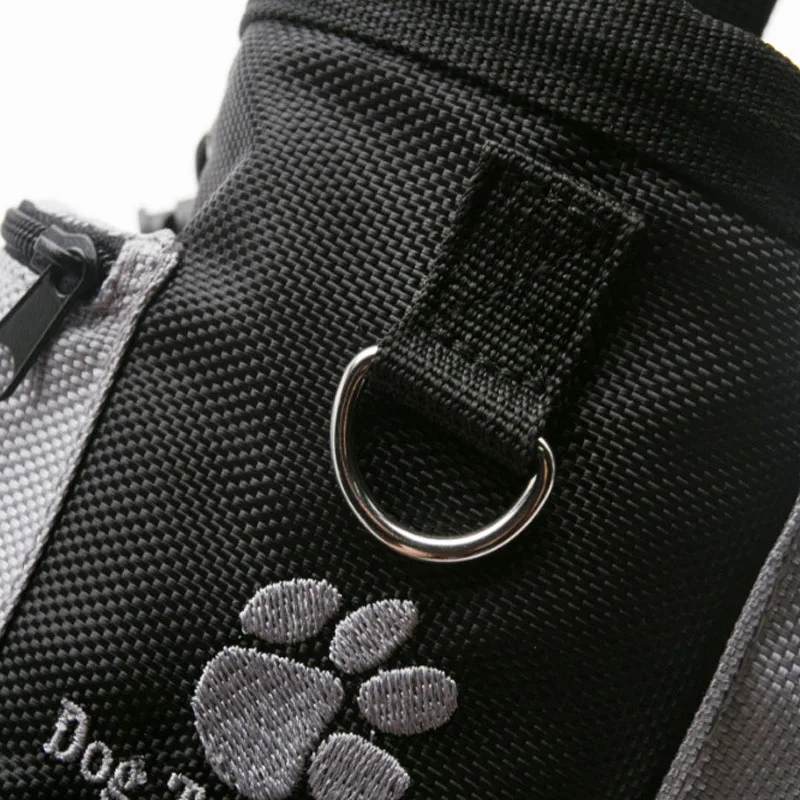 pawstrip Outdoor Pet Dog Treat Pouch Portable Dog Training Bags Pet Food Container Puppy Snack Reward Waist Bag 12.5*12.5*8cm