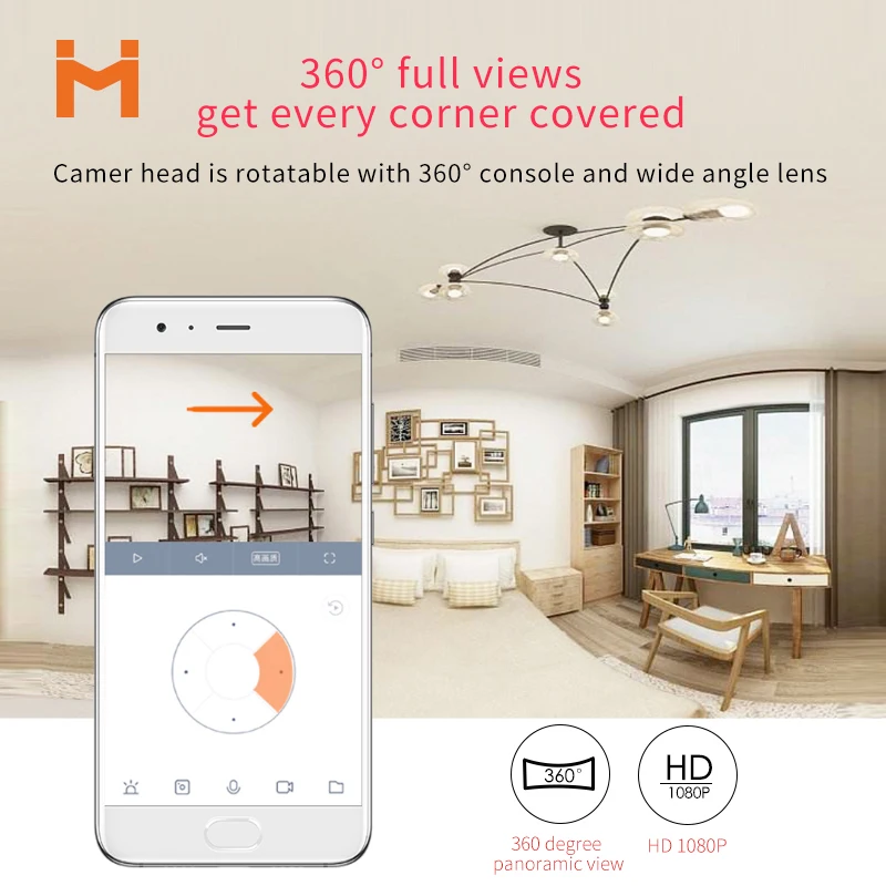 1080P беспроводная домашняя ip камера безопасности H.265 HD Mi Mini умная Wi Fi Wifi Camara IP