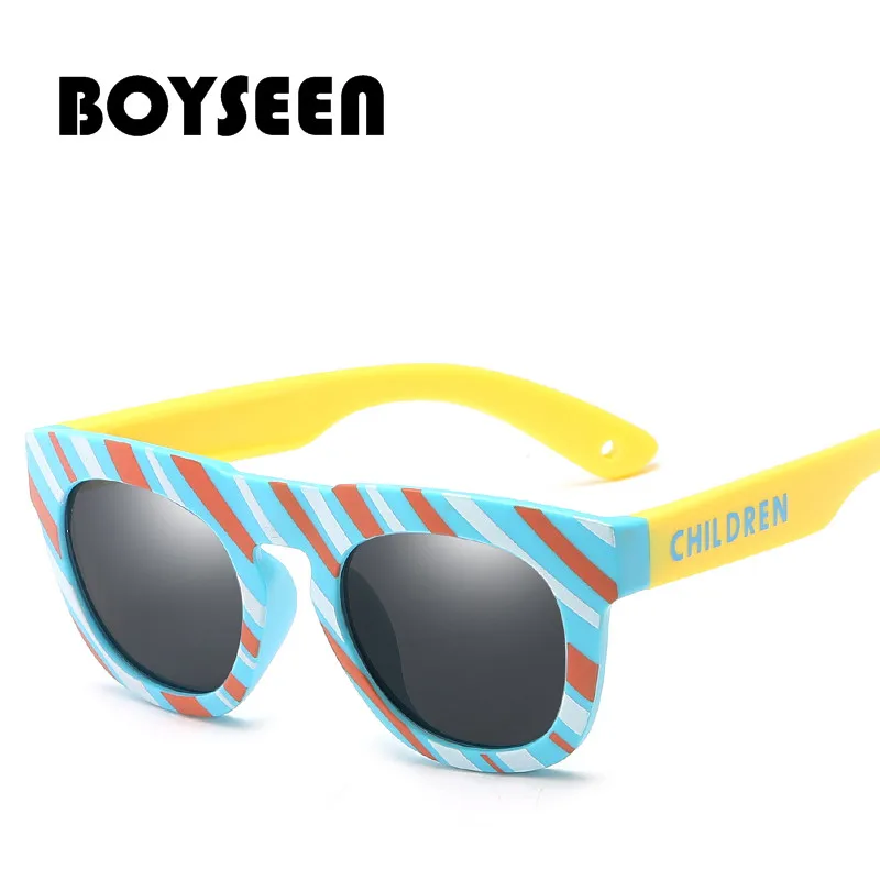 Boyseen гибкие очки Детские поляризованные очки для безопасности ребенка, солнечные очки с покрытием, UV400 очки Оттенки Детские 3498