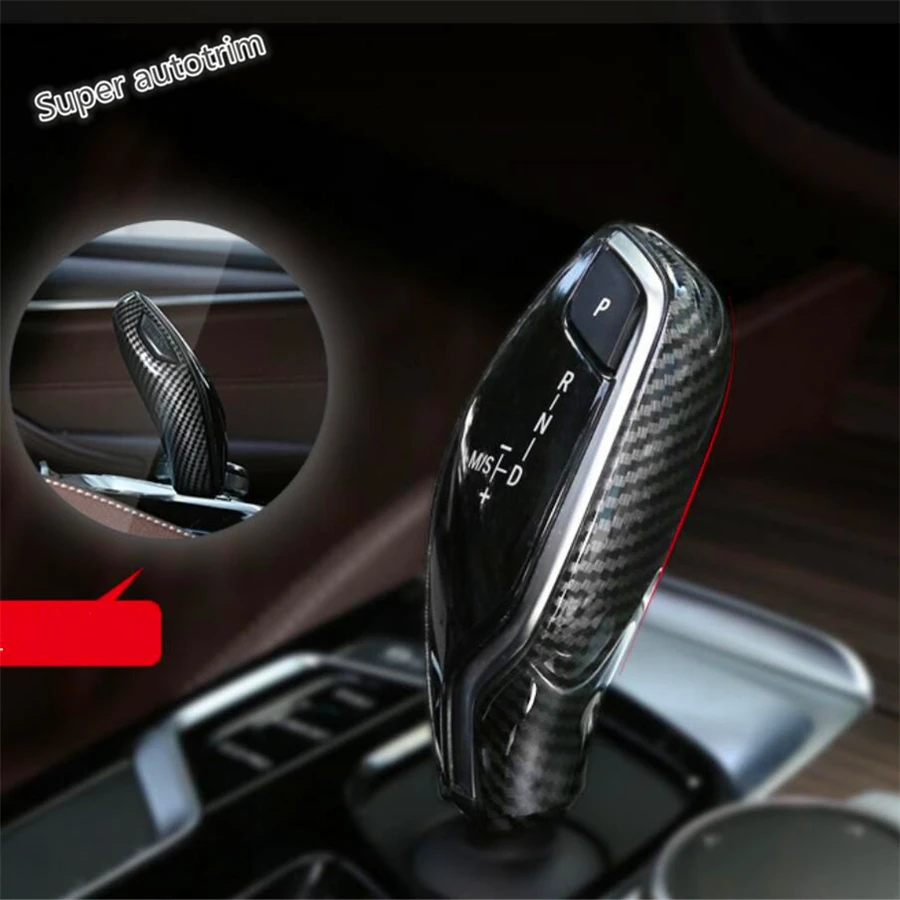 

Gear Shift Gearshift Knob Head Decoration Cover Trim For BMW X3 G01 2018 - 2021 Red / Carbon Fiber Plastic Accessories Interior