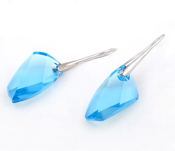 Роскошные Кристаллы от Swarovski Женские Ювелирные наборы ожерелье серьги набор