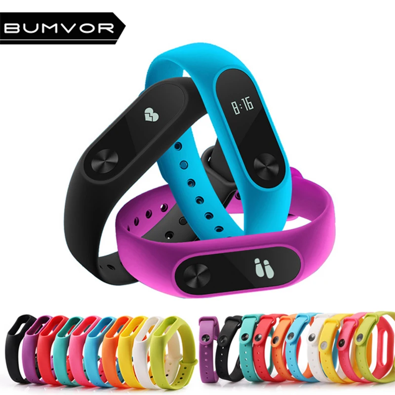 1 pcs Xiaomi mi band 2 Wrist Strap Belt Silicone Colorful Wristband for Mi Band 2 Smart Bracelet for Xiaomi Band 2 Accessorie