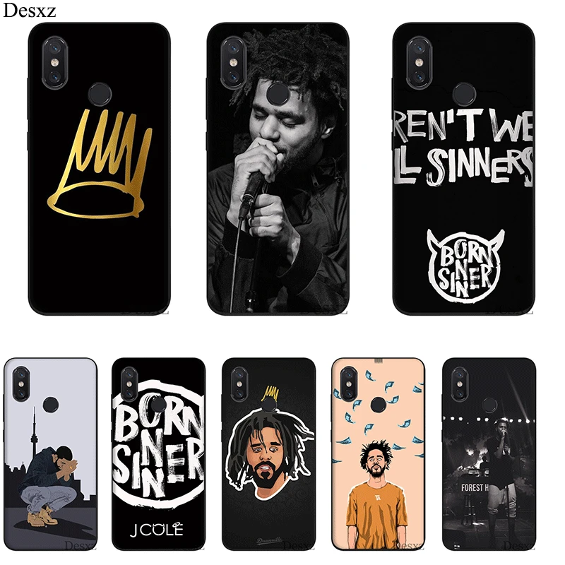 

Mobile Phone Case For Xiaomi Mi MAX 3 6 8 A2 Lite A1 A2 5X 6X F1 9 SE Silicone Cover Rap J Cole Born Sinner Bag Shell Casing