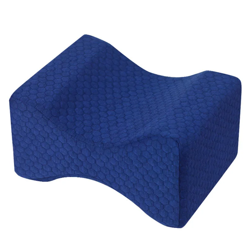Подушка на колено из пены с эффектом памяти, подушка для ног, для формирования ног, для беременных, для тела, для облегчения боли, подушка для сна, 2 цвета - Цвет: navy blue