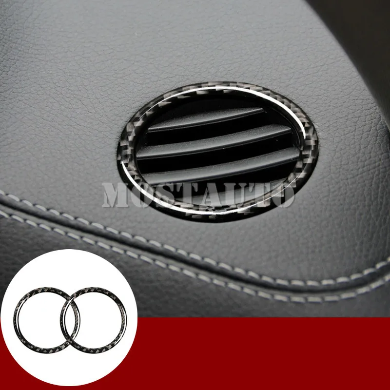 

For Benz GLS X166 Carbon Fiber Dashboard Side Air Vent Trim Cover 2016-2018 2pcs