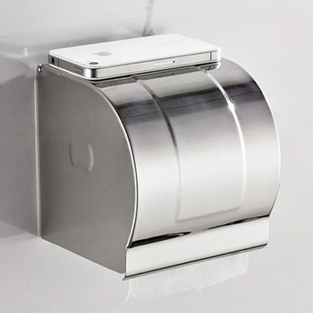 304 Stainless Steel Paper Holder Roll Tissue Holder Hotel Works Toilet