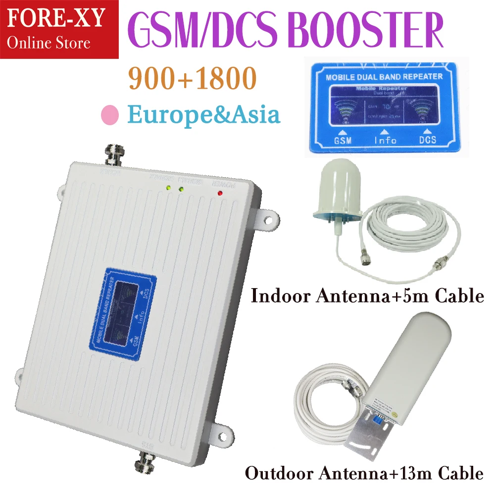 

Cell Phone Signal Booster Amplifier 4G LTE Cell Repeater Verizon Mobile Phone Booster with Indoor Outdoor Antennas for Home