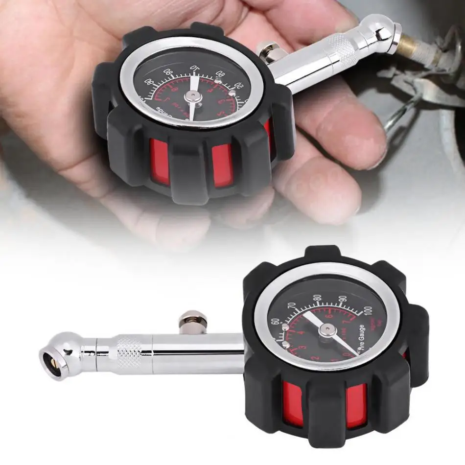 

Manual Hand Tire Air Pressure Gauge Meter Tester Diagnostic Meter Tool Manometer 0 - 100 PSI for Car Truck Motorcycle Bike