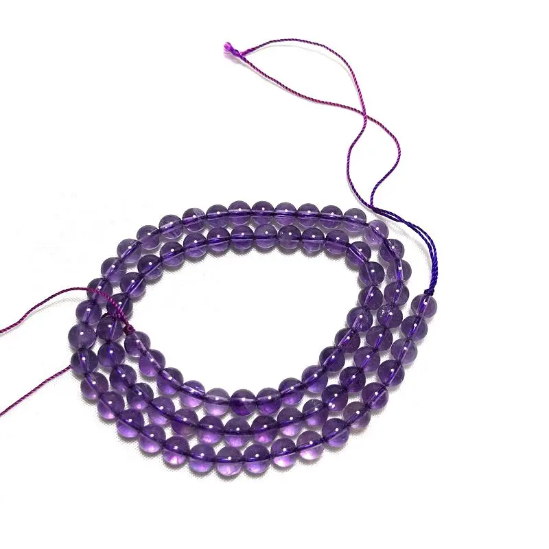 

There are AA grade natural amethyst semi-finished balls with a size of 9 mm for DIY Bracelet necklace with silver jewelry