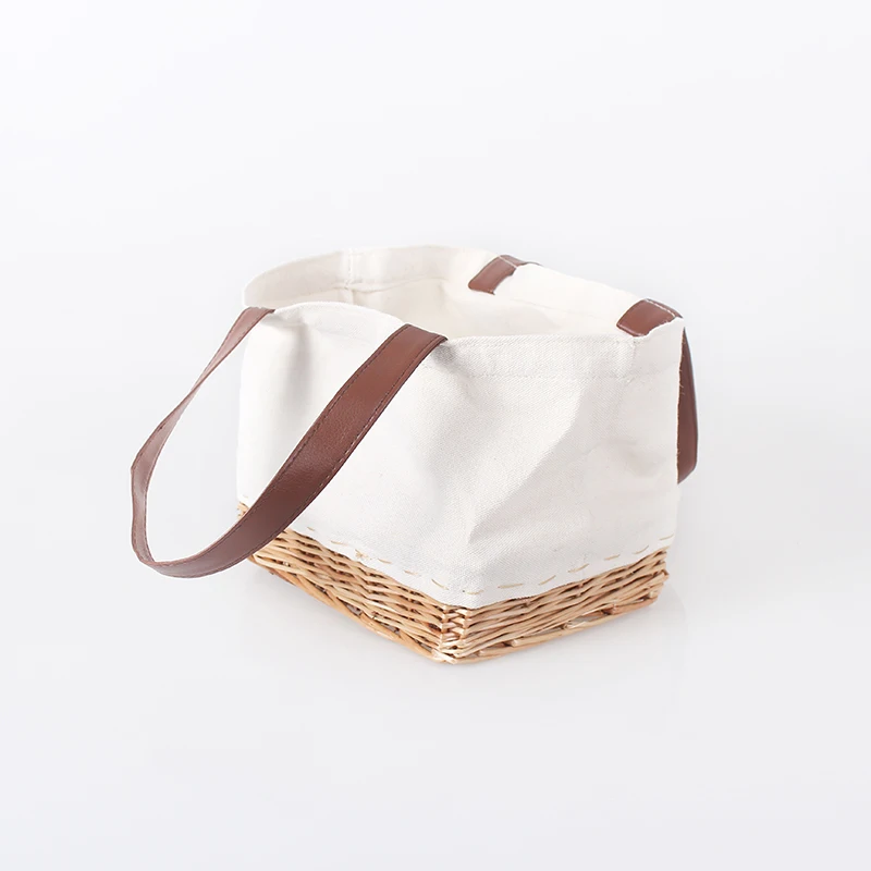 

Handmade Women Vintage Straw Bag Female Weave canvas Handbag Bohemian Ladies Rattan Basket Travel Summer Beach Tote Top-Handle