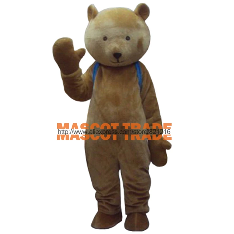 Brown teddy bear gentleman suit adult mascot costumein Anime Costumes