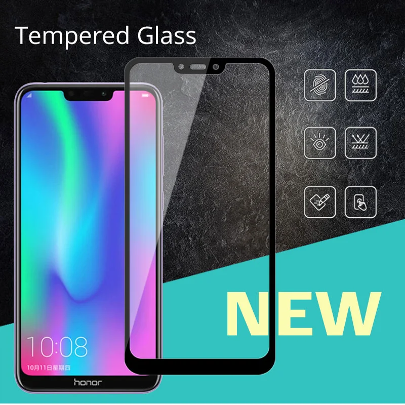 

Screen Protector For Huawei Honor 8C Full Cover Tempered Glass For Huawei Honor 8C BKK-L21 8 C Glass Honor8C HD Protective Film