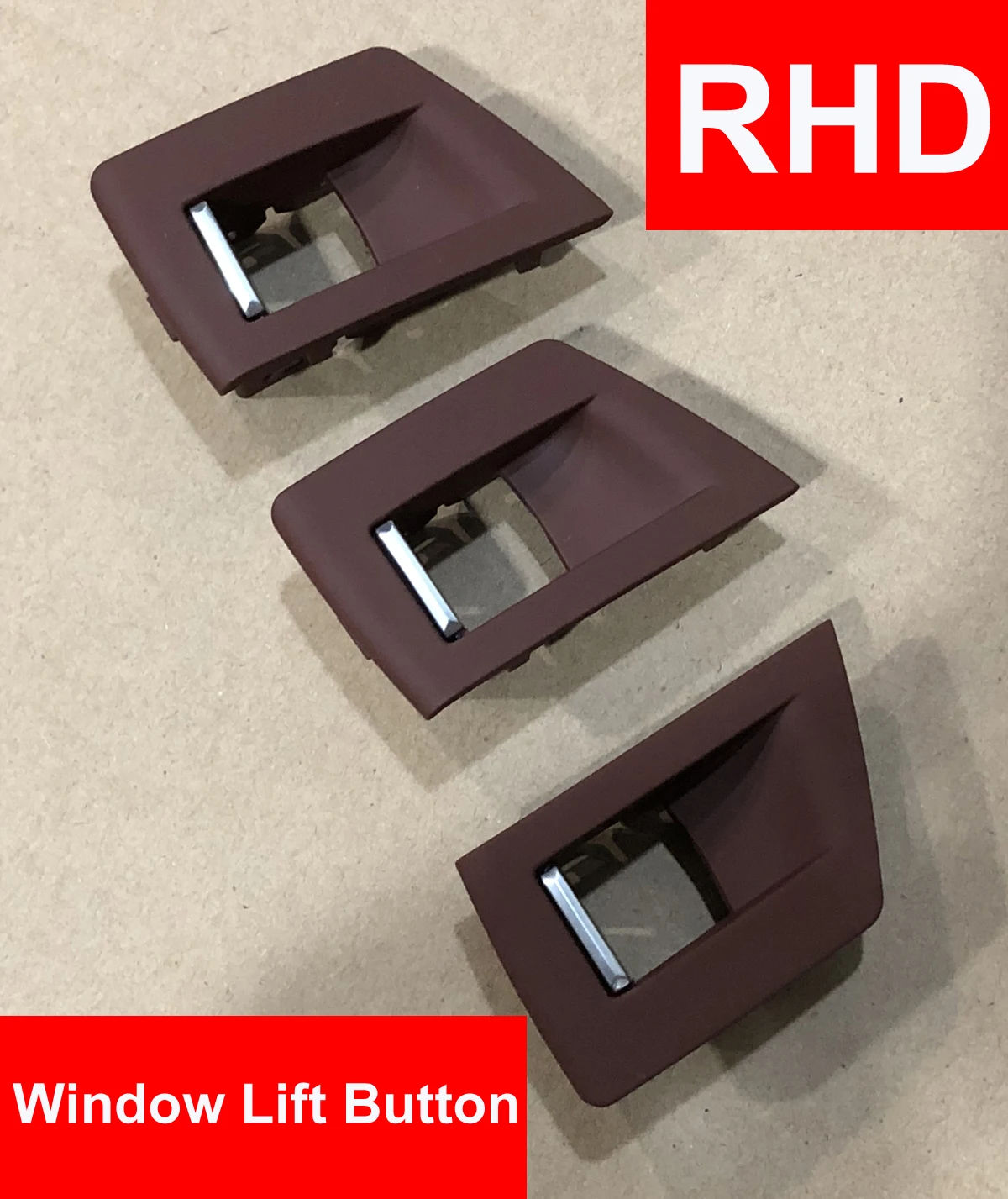 

3PCS/set RHD Right Handle Drive For BMW 5 series F10 F11 F18 520 525 530 Window Lift Button Frame Trim Beige Black Red Wine Gray