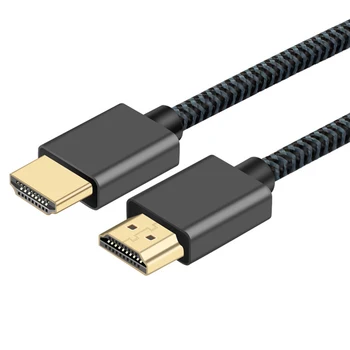 

4K 60Hz Resolution Braided Design HD Male To Male PVC Cable Laptop Computer To HDTV Protector Video Cord