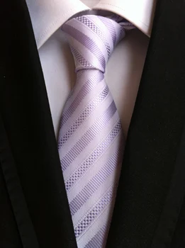 

8cm width Mens dress shirt tie classic striped necktie Good quality woven