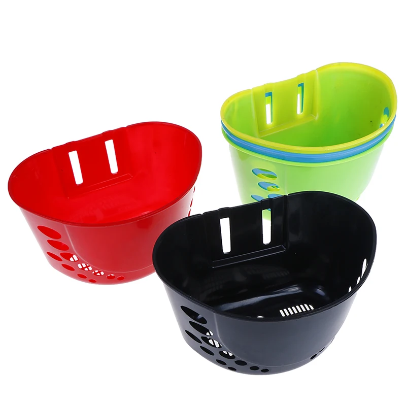 Sale 5 Colors Lovely Bicycle Basket Front Bag Easy Installation Bicycle Bag Scooter Handle Bar Basket with Bracket Bike Accessories 1