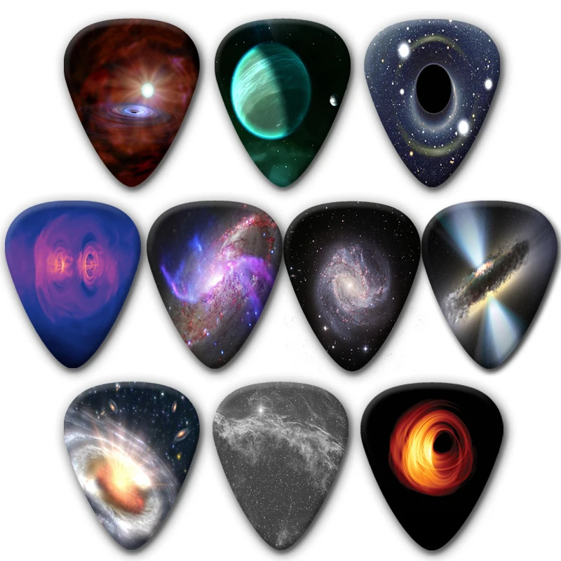 10Pcs of Blcak hole Star lovers Commemorative Guitar picks The vast universe of beautiful objects guitar accessories