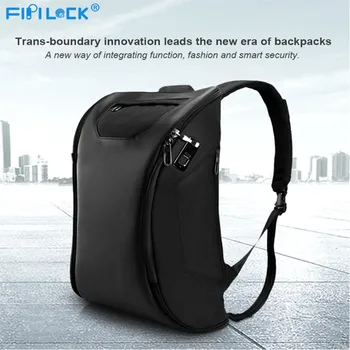 

Fipilock FL-V2 Backpack USB Fingerprint Lock Motorcycle Anti-Theft Bag Smart Keyless Locks Fingerprint Backpack Portable Charger
