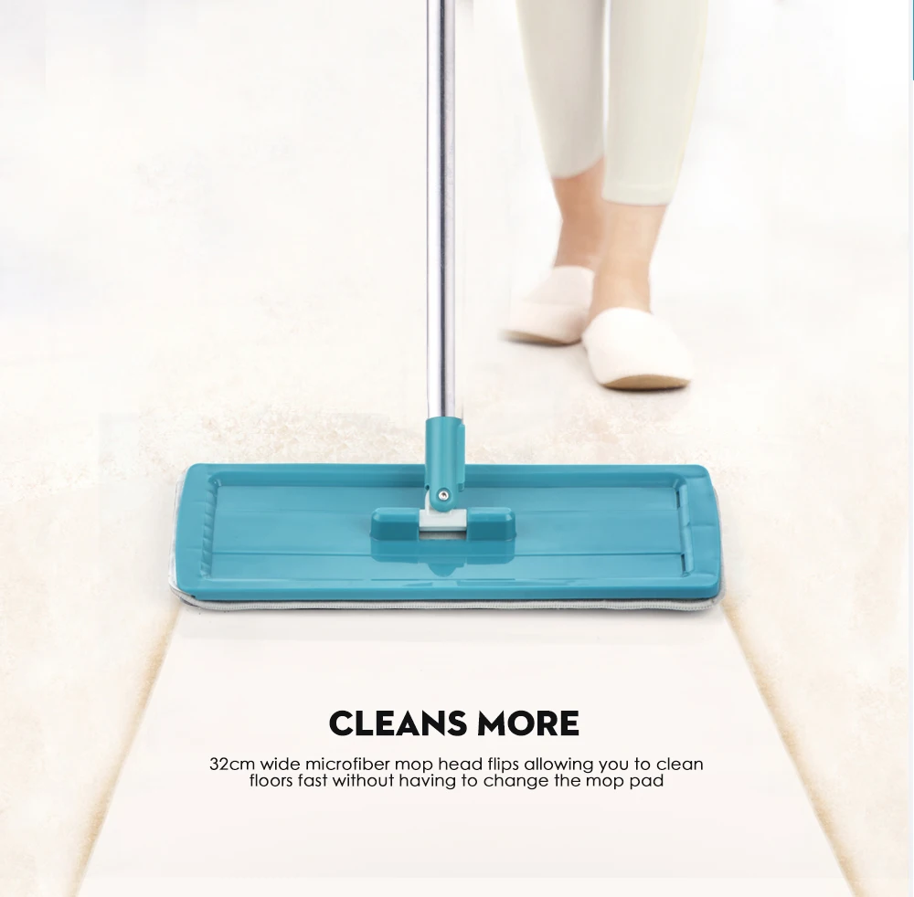 flat squeeze mop and bucket microfiber mop