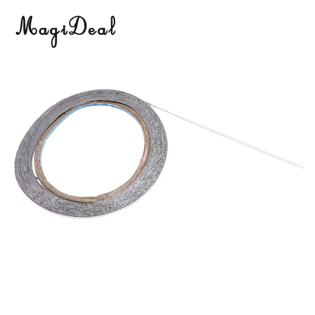 MagiDeal 1 Roll Adhesive Feather Tape Glue Archery Arrow Accessories DIY Black 10M