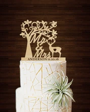 Customize Name & Date Cake Toppers For Weddings Party Decoration Unique Wedding Cake Toppers Custom Mr and Mrs Cake Topper