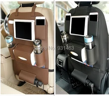 HUANLUSUN Universal 3 color PU Leather Car Seat Back Storage Bag Organizer Travel Box Pocket Stowing Tidying Protector Kids