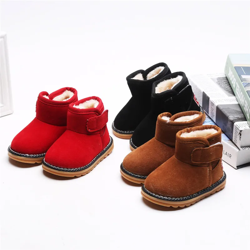 

Cute Winter Boys Girls Snow Boots Children Kids Snow Boots With Plush Baby Kids Warm Fashion Boots