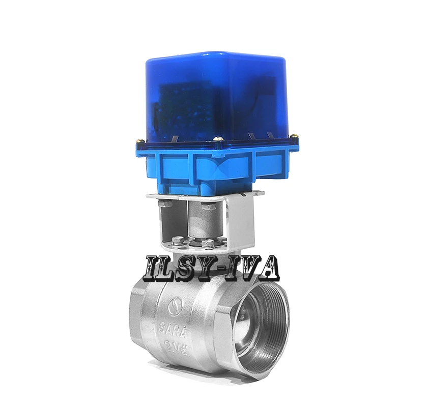 

2017 new DN65 AC12V/24V/220V brass two-way fixed-type electric ball valve
