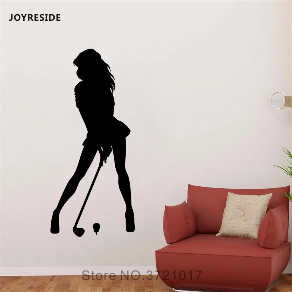 Joyestee Golf Girl спортивные наклейки на стену виниловые для занятий в тренажерном зале