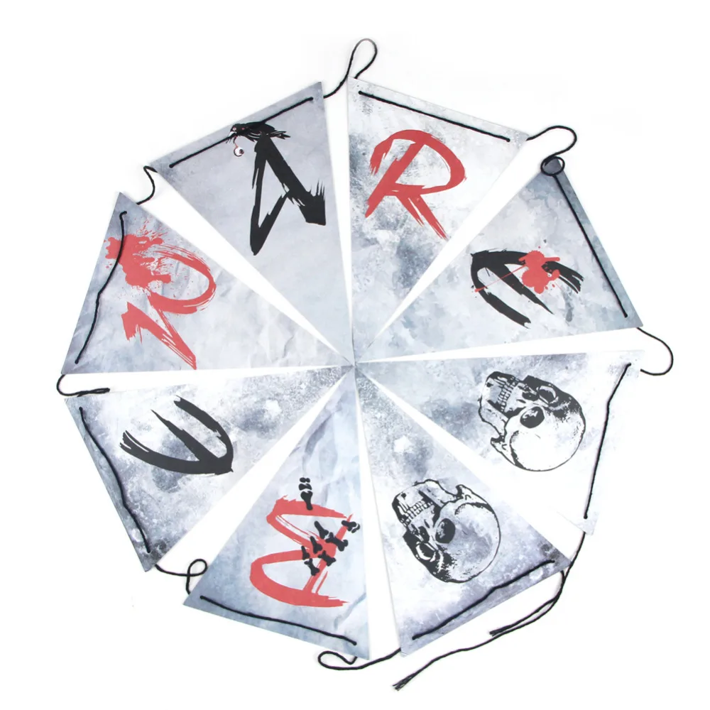 Halloween Banner Beware Pennant Flags Banner Hallo...