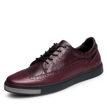 New British Men Sperry Shoes Men Classical Brogue Shoes Genuine Leather Flats Men Oxfords Shoes Quality