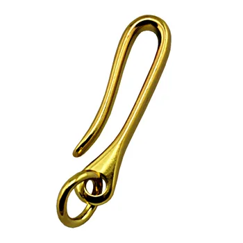 

Gold Tone Belt Keyring U Hook FOB Clip Biker for Key Chain Wallet Chain
