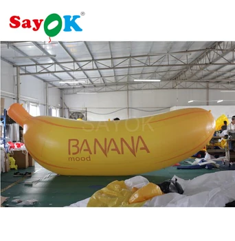 Online 6m Inflatable Banana Model Inflatable Fruit Decoration With Inner Blower For Fruit Shop Party Park Events