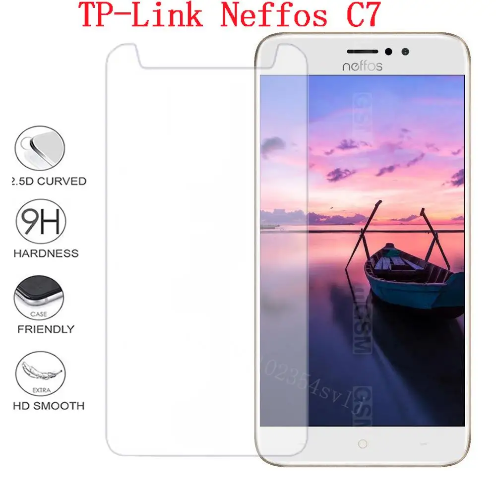 Tp-link Neffos C7 الزجاج المقسى Neffos c7 واقي للشاشة 2.5D 9 H السلامة زجاج واقي على TP Link C 7 TP910A TP910C