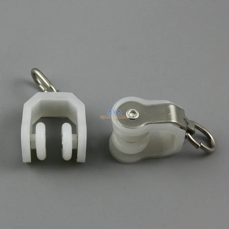 50 Pieces Curtain Track Roller Curtain Track Slide Gliders 18x35mmin