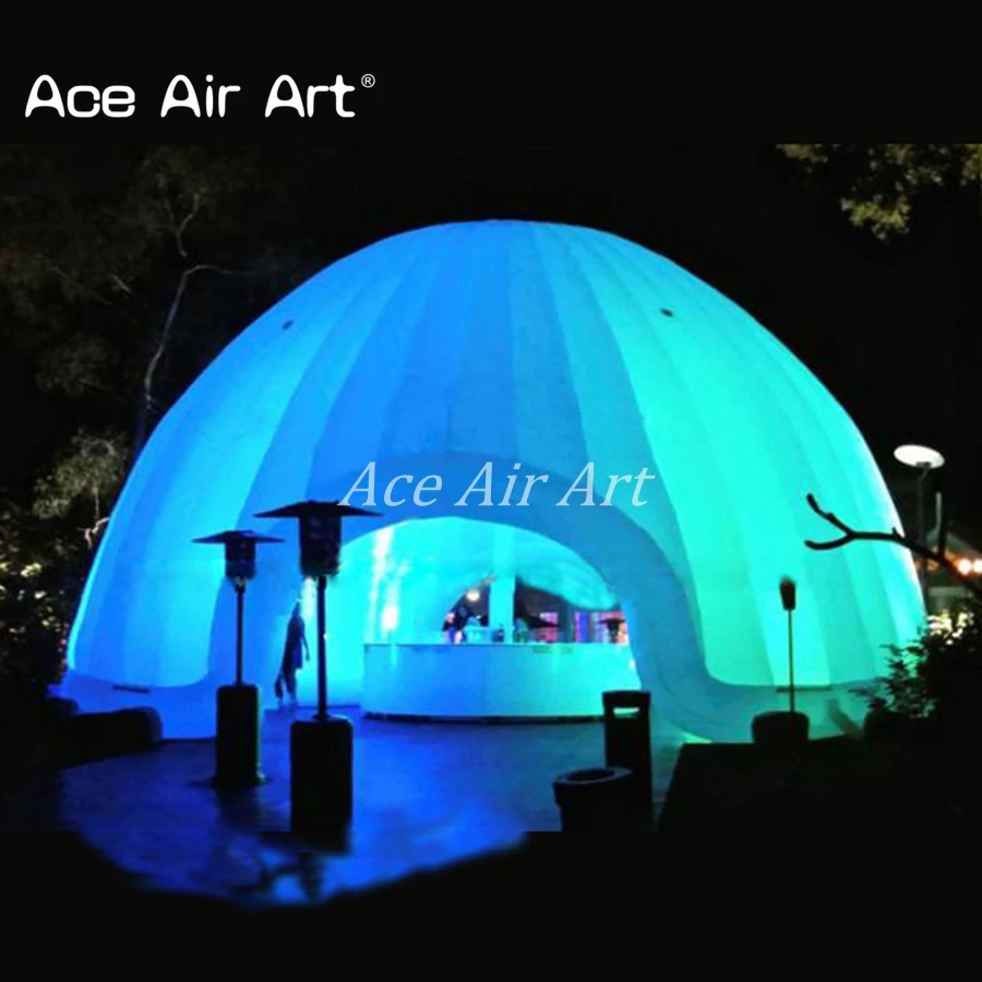 

Beautiful round led inflatable dome tent with colorful LED light for party ,exhibitions,trade show made in China