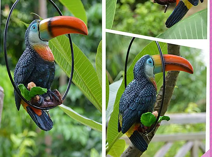 Toucan и parrot креативные предметы домашнего декора красивые птицы|home craft magazine|home theatre