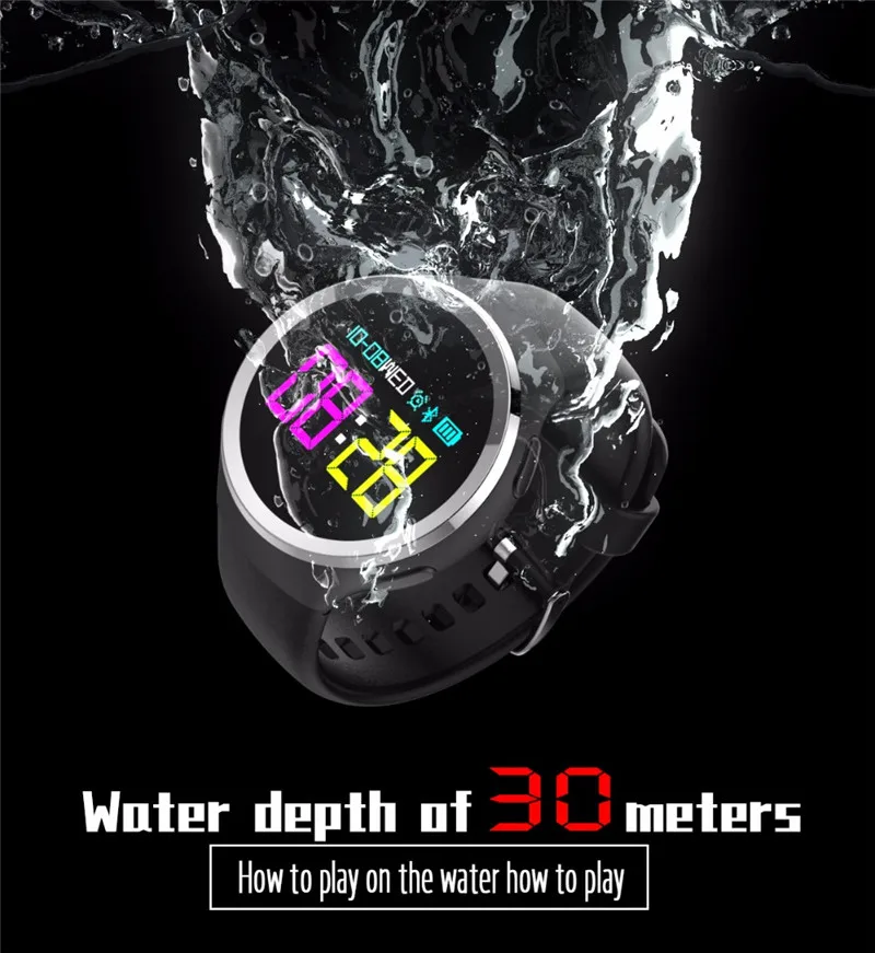

Russian Korean Smart Watch with Measuring Blood Pressure Heart Rate Women Men Mileage Armband Swimming Smartwatch Great Gifts