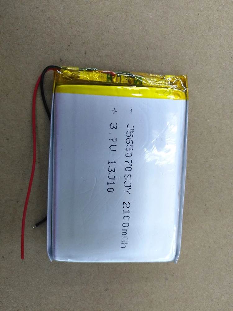 Packet 3.7V polymer lithium battery 565070 2100MAH | Электроника