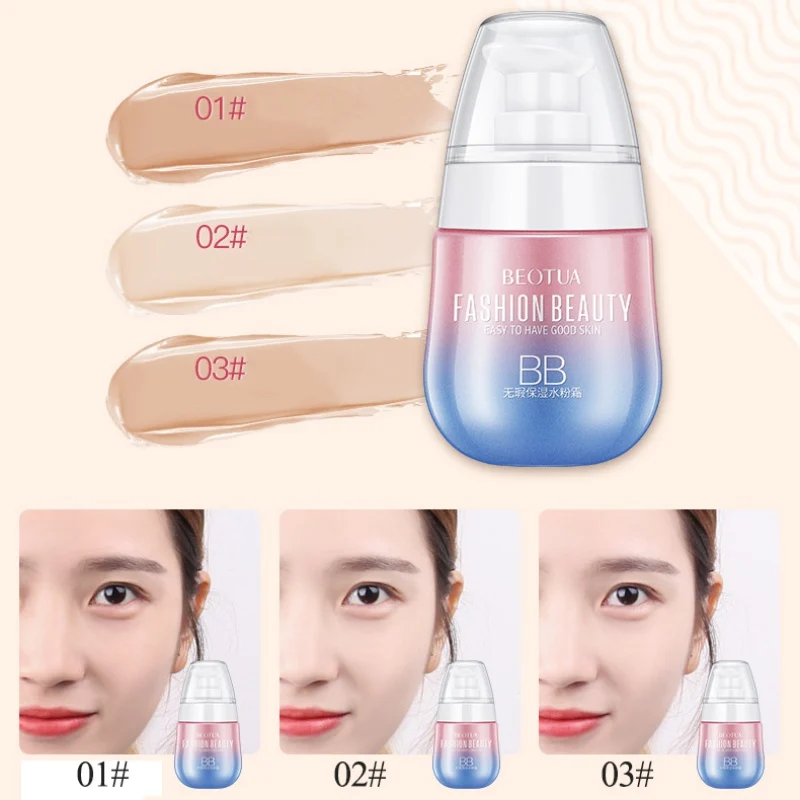 1PC Professional Makeup Liquid BB Cream Moisturizing Brightening Concealer Liquid Foundation BB Cream Face Cosmetic Tool 1PC Professional Makeup Liquid BB Cream Moisturizing Brightening Concealer Liquid Foundation BB Cream Face Cosmetic Tool