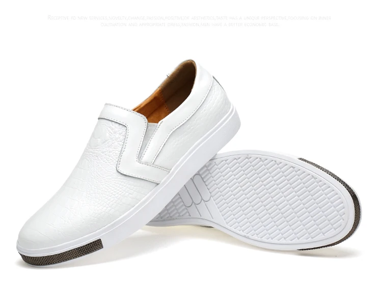 20189 новые мужские кожаные лоферы, повседневная обувь, размер 44, мягкая мужская Белая обувь из коровьей кожи, весенние кожаные лоферы для отдыха